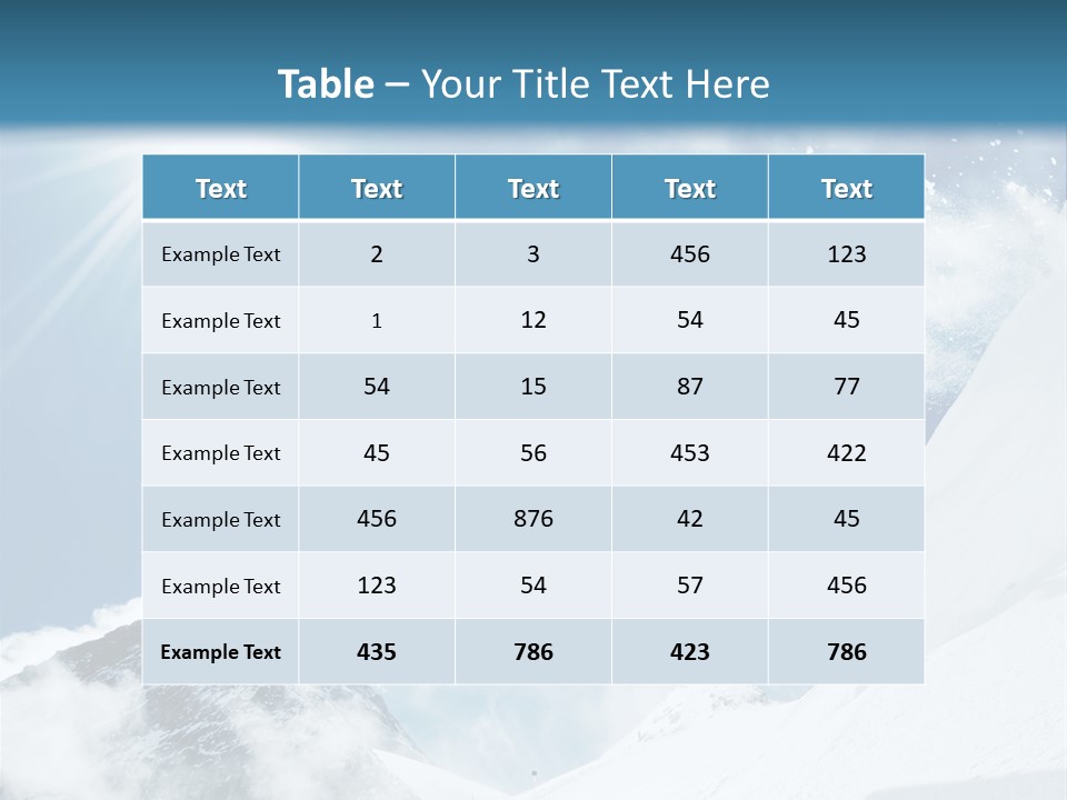 A Snowboarder In The Air On A Sunny Day PowerPoint Template