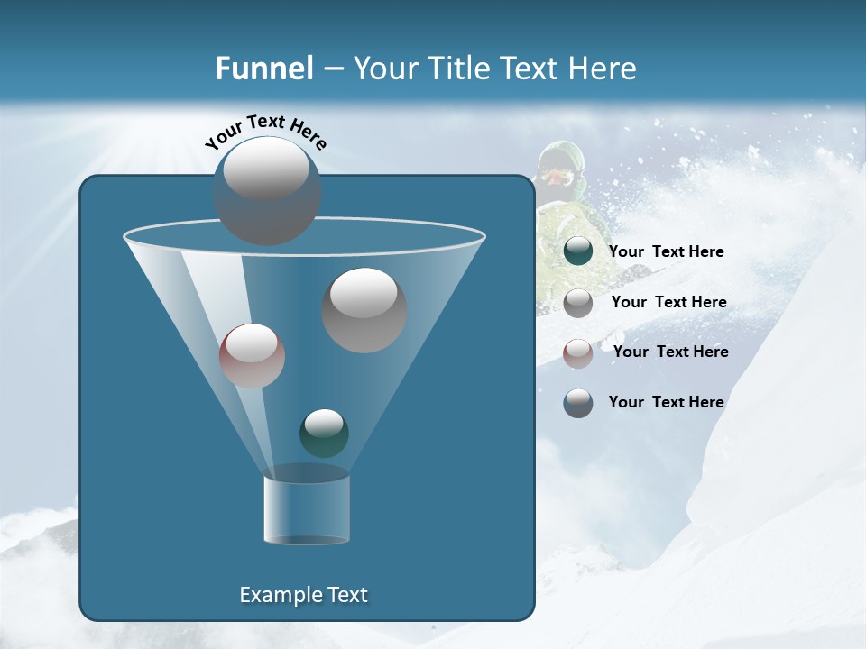 A Snowboarder In The Air On A Sunny Day PowerPoint Template