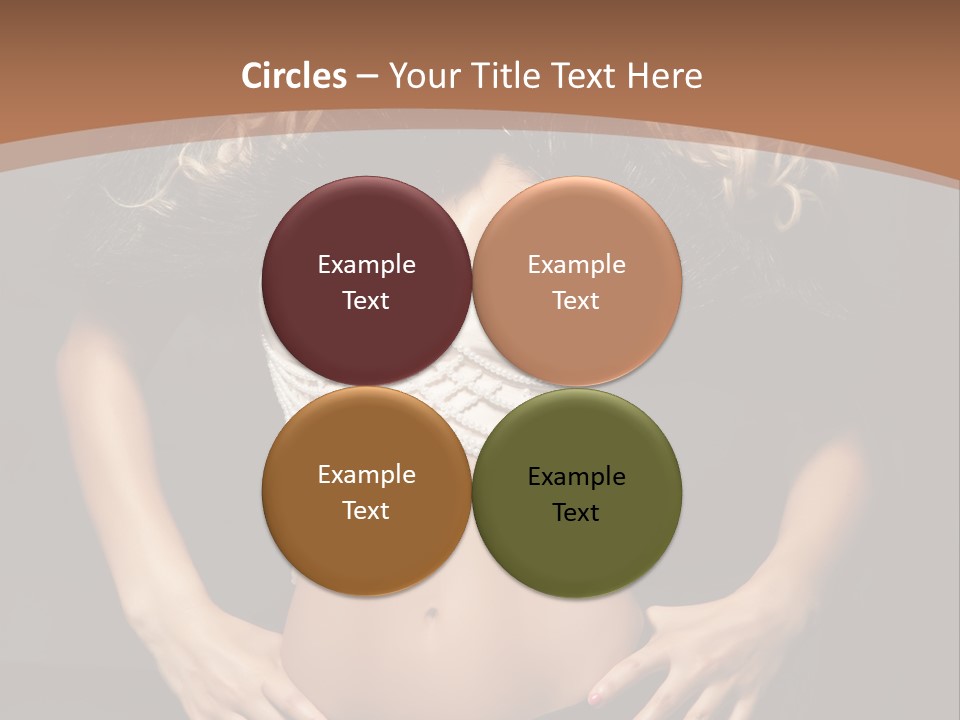 A Woman In Lingerie Posing For A Picture PowerPoint Template