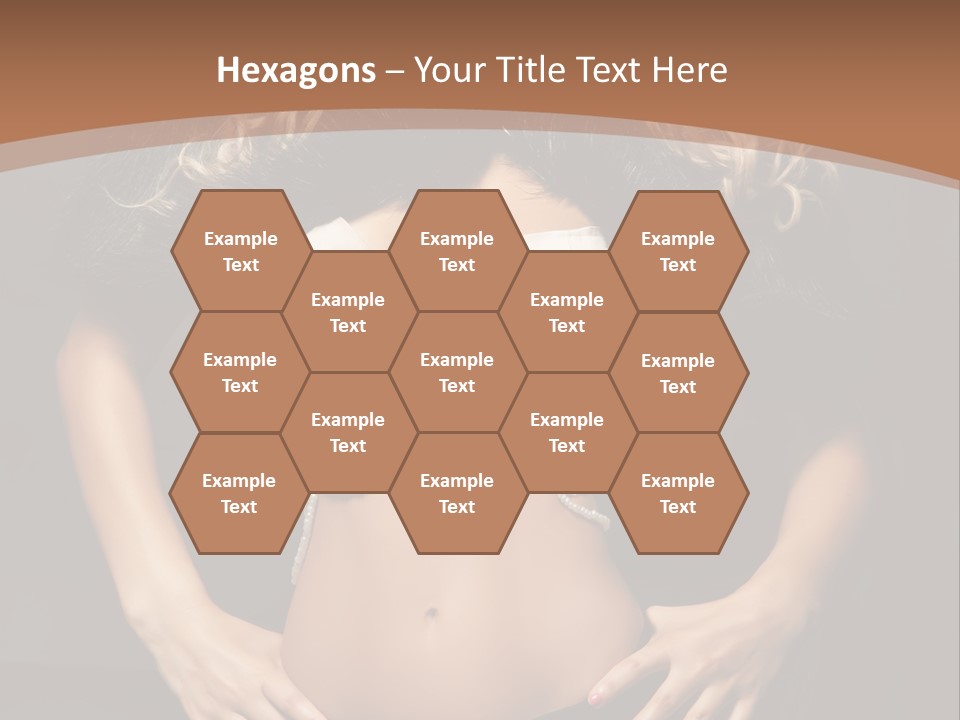 A Woman In Lingerie Posing For A Picture PowerPoint Template