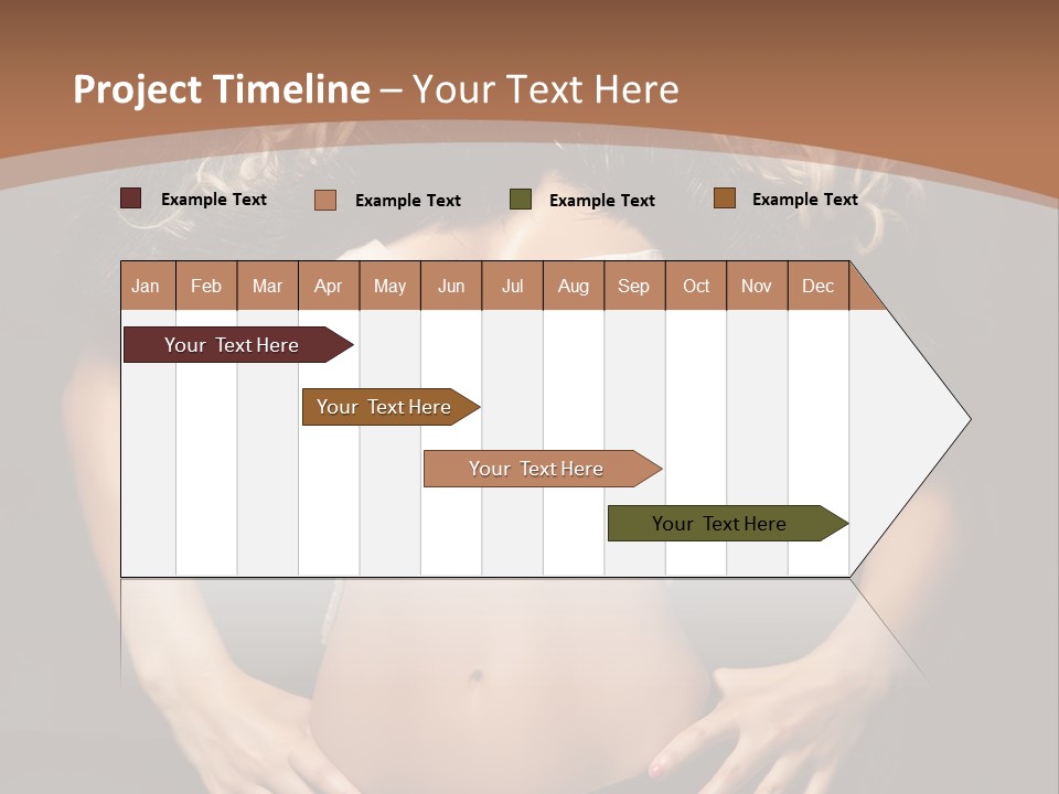 A Woman In Lingerie Posing For A Picture PowerPoint Template