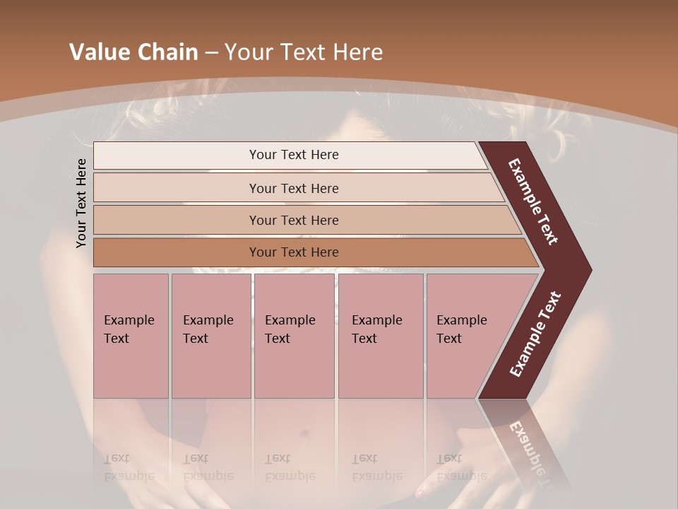 A Woman In Lingerie Posing For A Picture PowerPoint Template