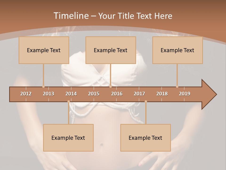 A Woman In Lingerie Posing For A Picture PowerPoint Template