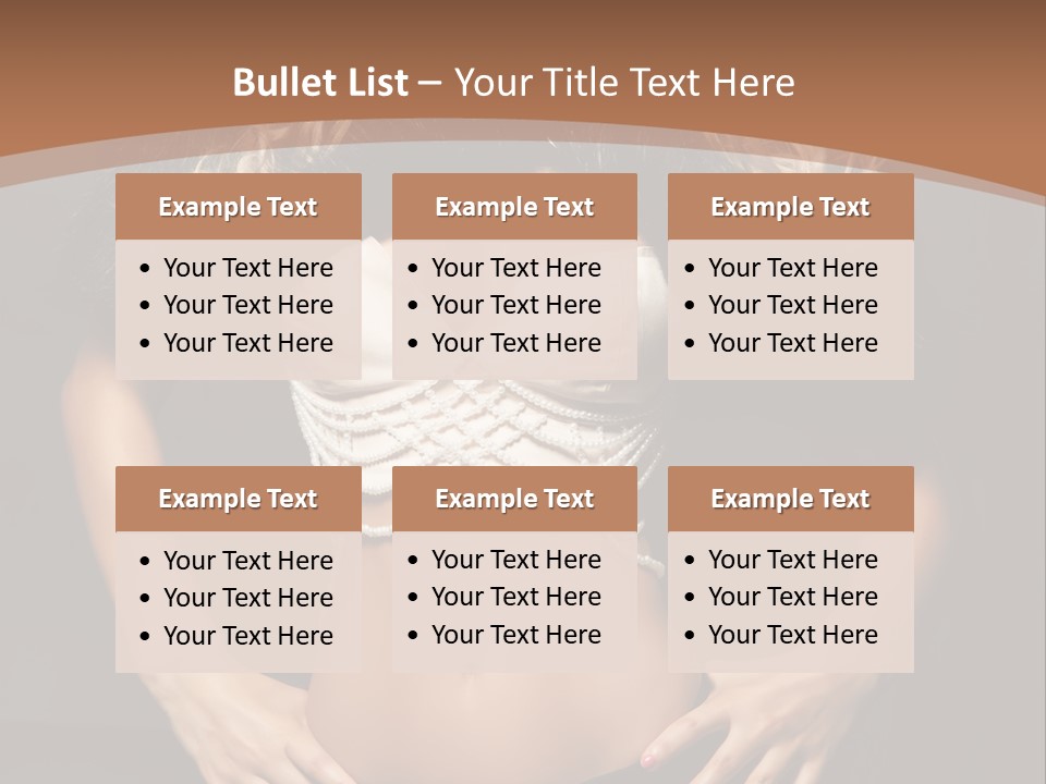 A Woman In Lingerie Posing For A Picture PowerPoint Template