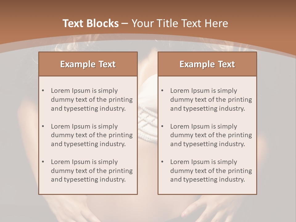 A Woman In Lingerie Posing For A Picture PowerPoint Template