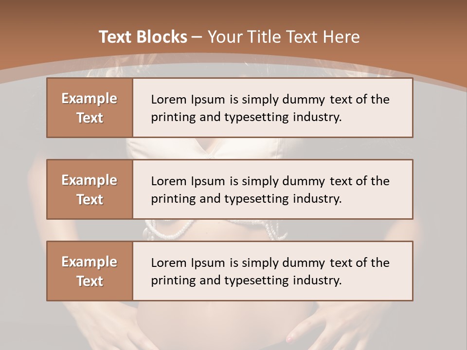 A Woman In Lingerie Posing For A Picture PowerPoint Template