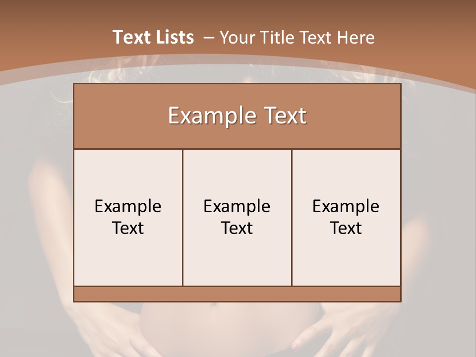 A Woman In Lingerie Posing For A Picture PowerPoint Template