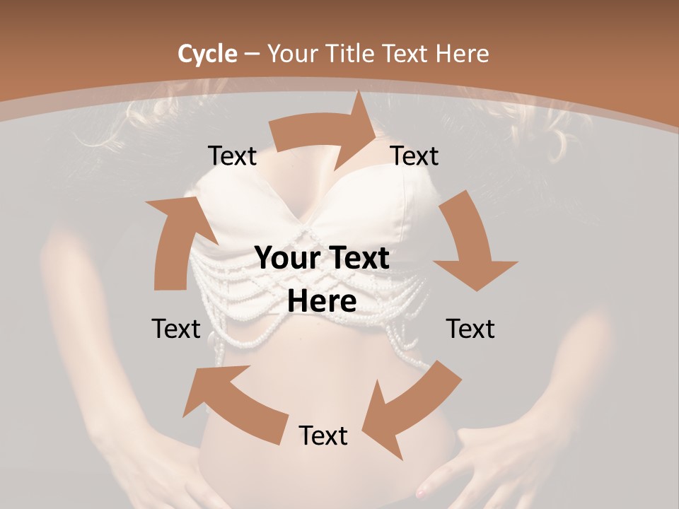 A Woman In Lingerie Posing For A Picture PowerPoint Template