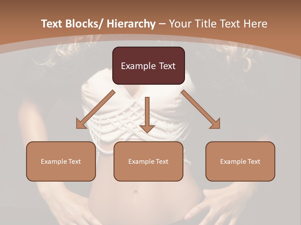 A Woman In Lingerie Posing For A Picture PowerPoint Template