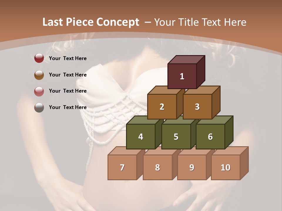 A Woman In Lingerie Posing For A Picture PowerPoint Template