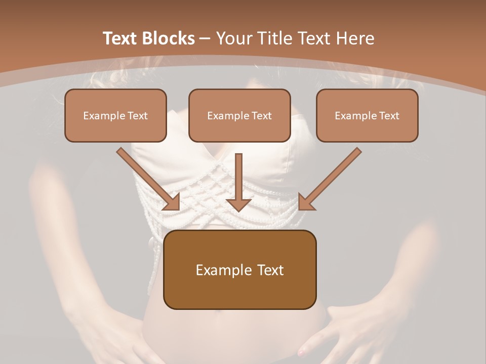 A Woman In Lingerie Posing For A Picture PowerPoint Template