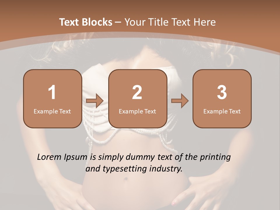 A Woman In Lingerie Posing For A Picture PowerPoint Template