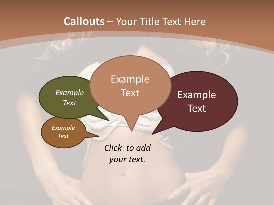 A Woman In Lingerie Posing For A Picture PowerPoint Template