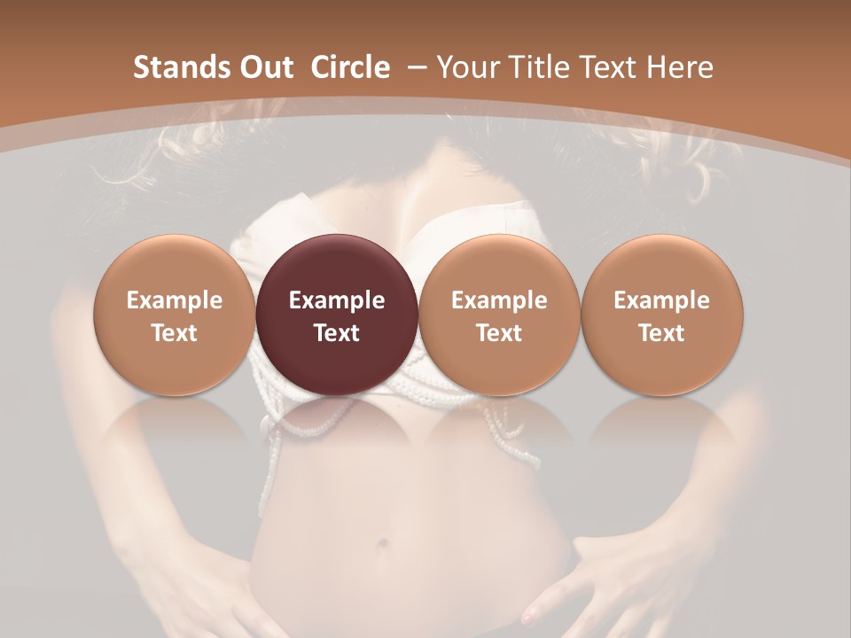 A Woman In Lingerie Posing For A Picture PowerPoint Template