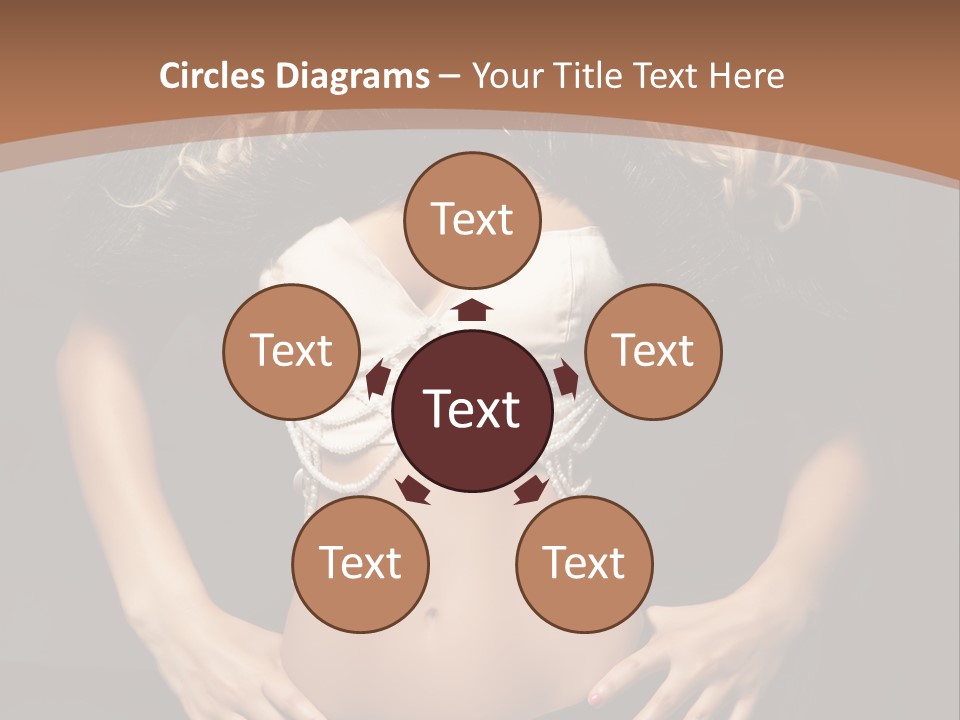 A Woman In Lingerie Posing For A Picture PowerPoint Template