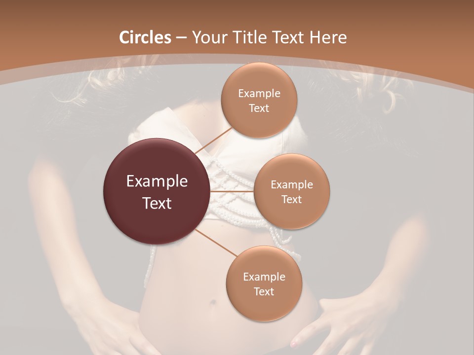 A Woman In Lingerie Posing For A Picture PowerPoint Template