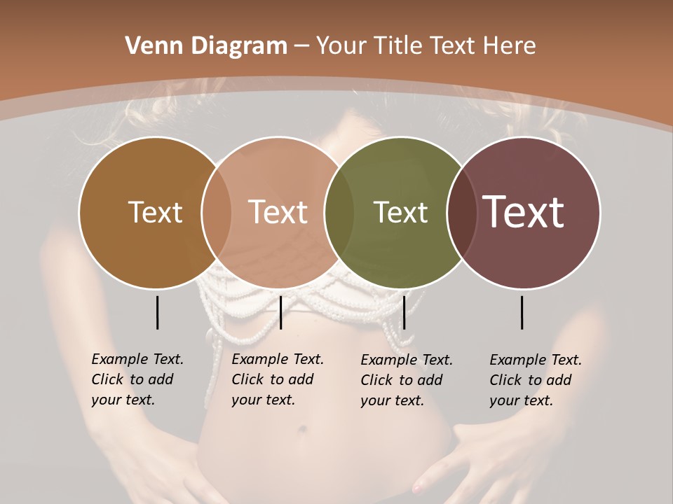 A Woman In Lingerie Posing For A Picture PowerPoint Template