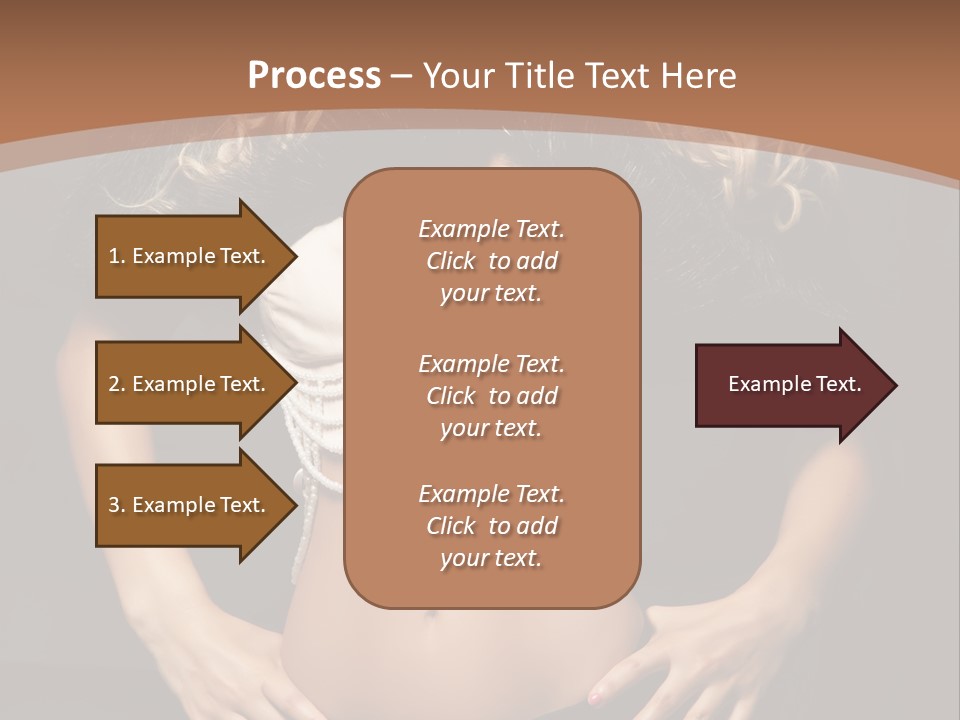 A Woman In Lingerie Posing For A Picture PowerPoint Template