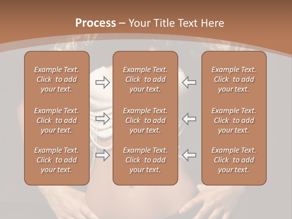 A Woman In Lingerie Posing For A Picture PowerPoint Template