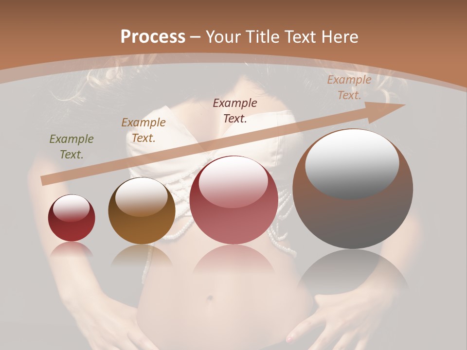 A Woman In Lingerie Posing For A Picture PowerPoint Template