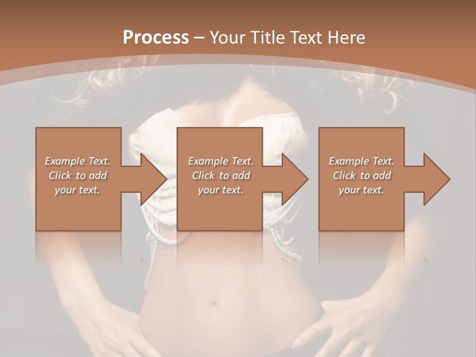 A Woman In Lingerie Posing For A Picture PowerPoint Template