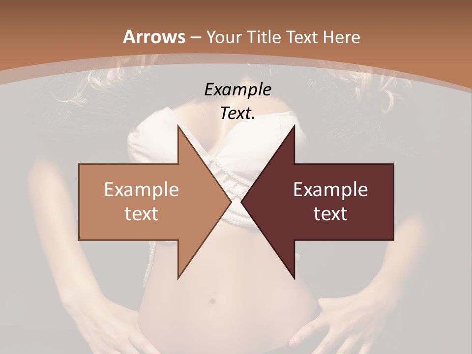 A Woman In Lingerie Posing For A Picture PowerPoint Template