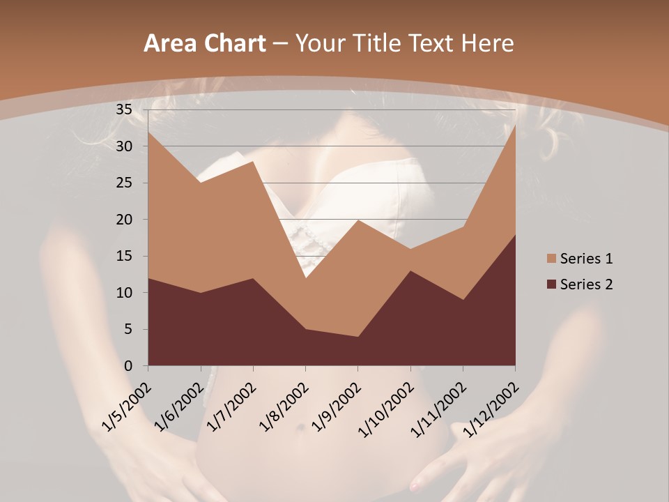 A Woman In Lingerie Posing For A Picture PowerPoint Template
