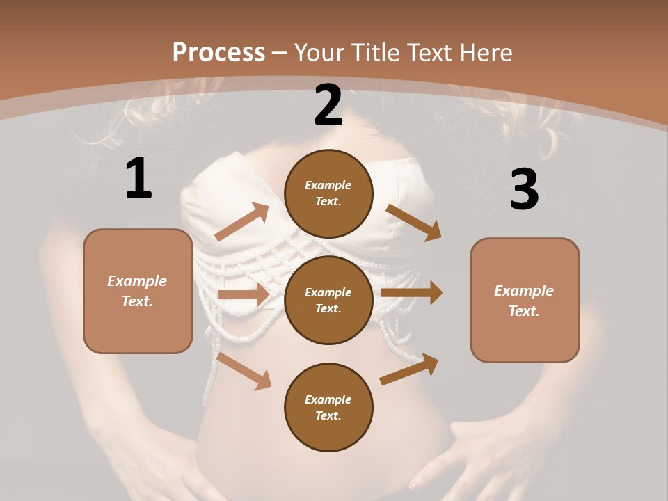 A Woman In Lingerie Posing For A Picture PowerPoint Template