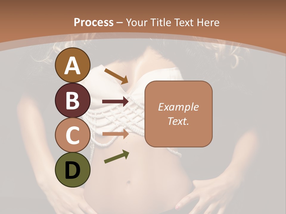 A Woman In Lingerie Posing For A Picture PowerPoint Template
