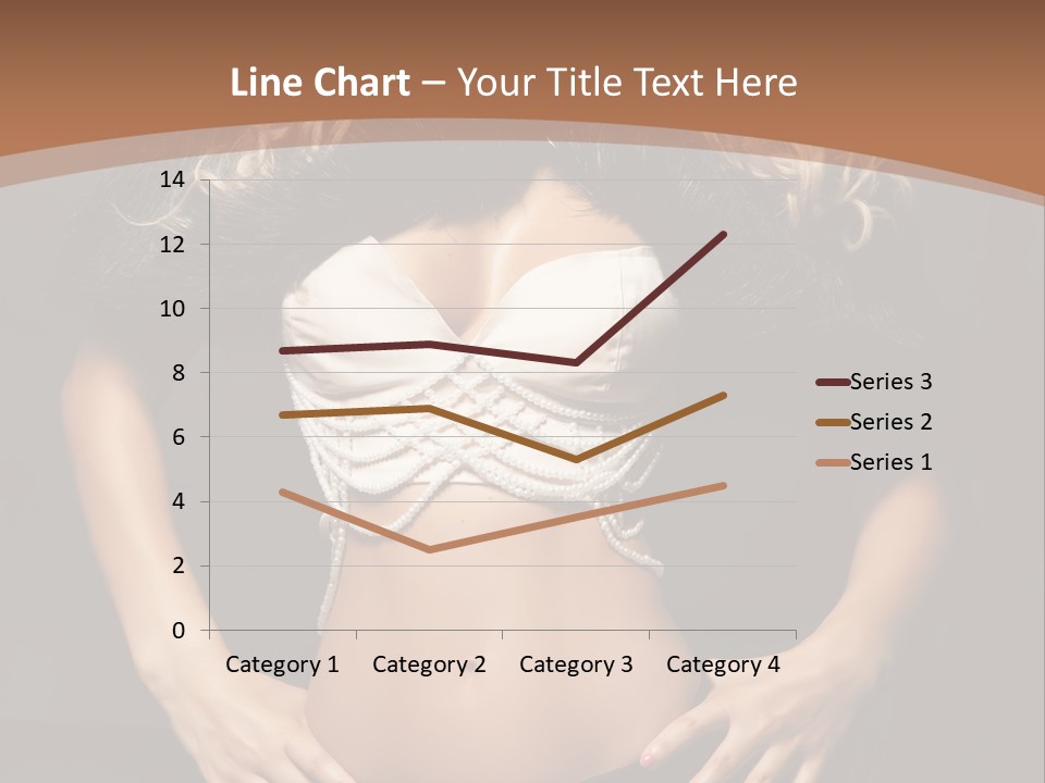 A Woman In Lingerie Posing For A Picture PowerPoint Template