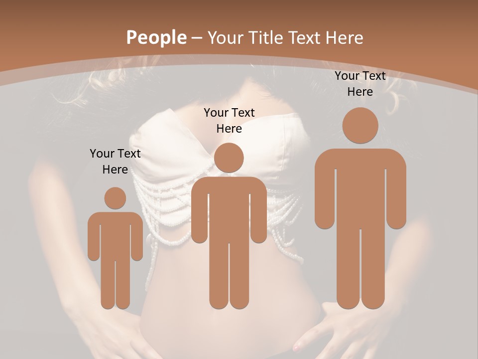 A Woman In Lingerie Posing For A Picture PowerPoint Template