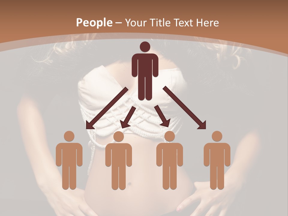 A Woman In Lingerie Posing For A Picture PowerPoint Template