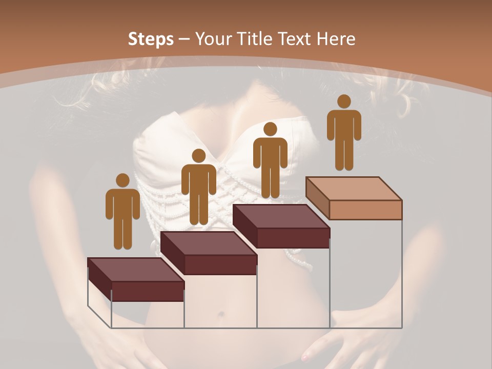 A Woman In Lingerie Posing For A Picture PowerPoint Template