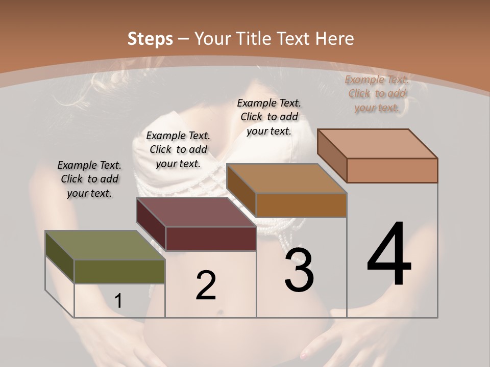 A Woman In Lingerie Posing For A Picture PowerPoint Template