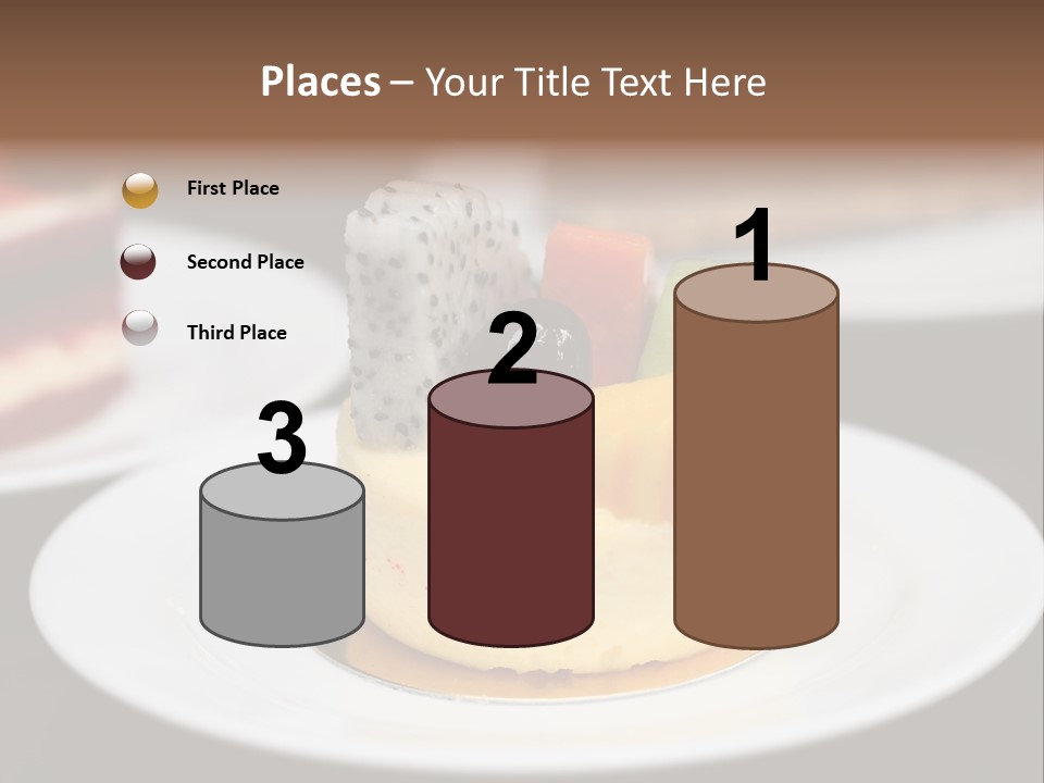 Chocolate Cut Slice PowerPoint Template