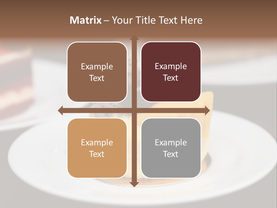 Chocolate Cut Slice PowerPoint Template