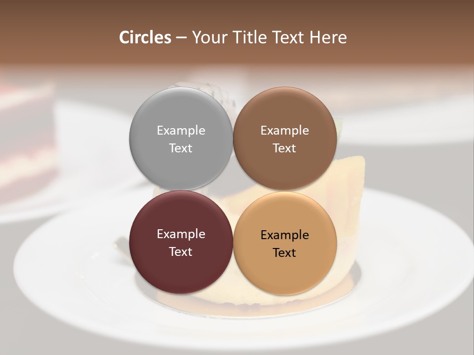 Chocolate Cut Slice PowerPoint Template