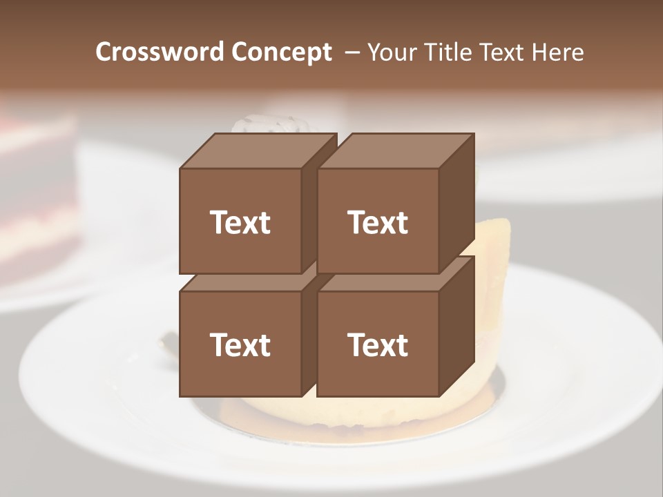 Chocolate Cut Slice PowerPoint Template