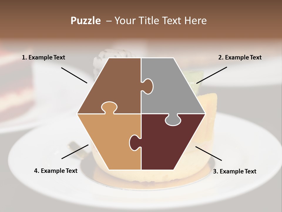 Chocolate Cut Slice PowerPoint Template