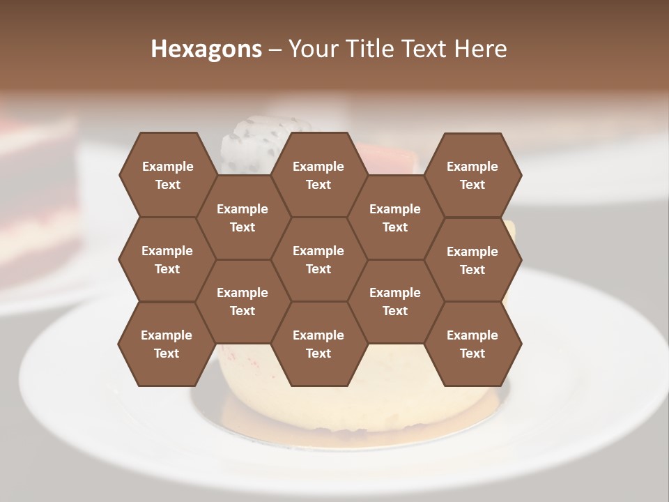 Chocolate Cut Slice PowerPoint Template