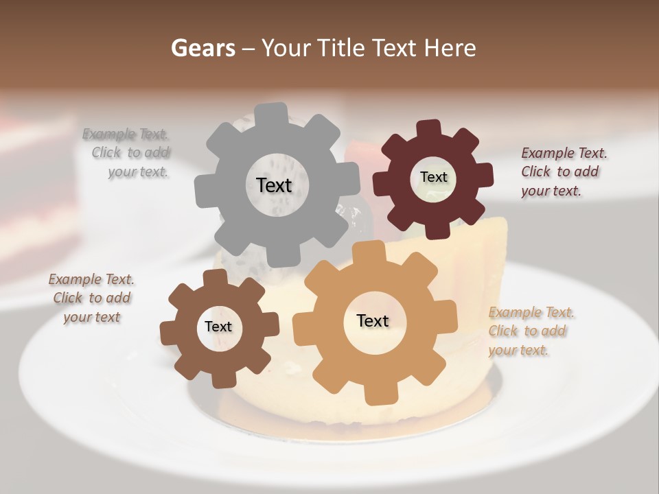 Chocolate Cut Slice PowerPoint Template
