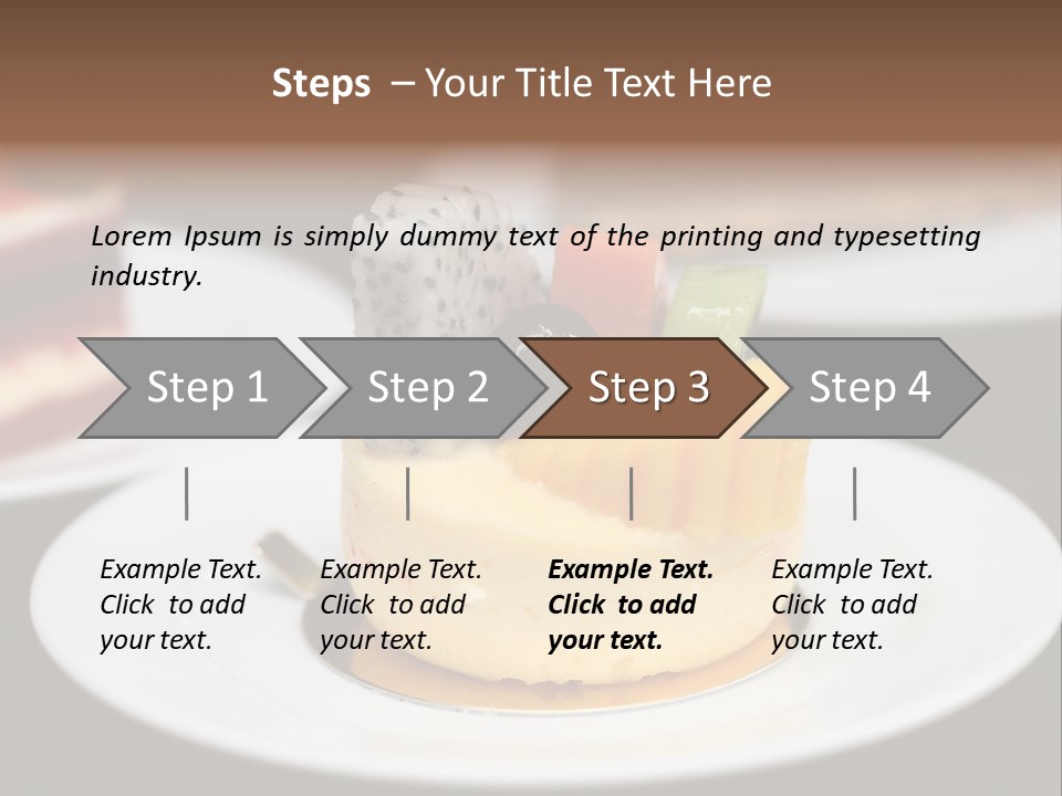 Chocolate Cut Slice PowerPoint Template