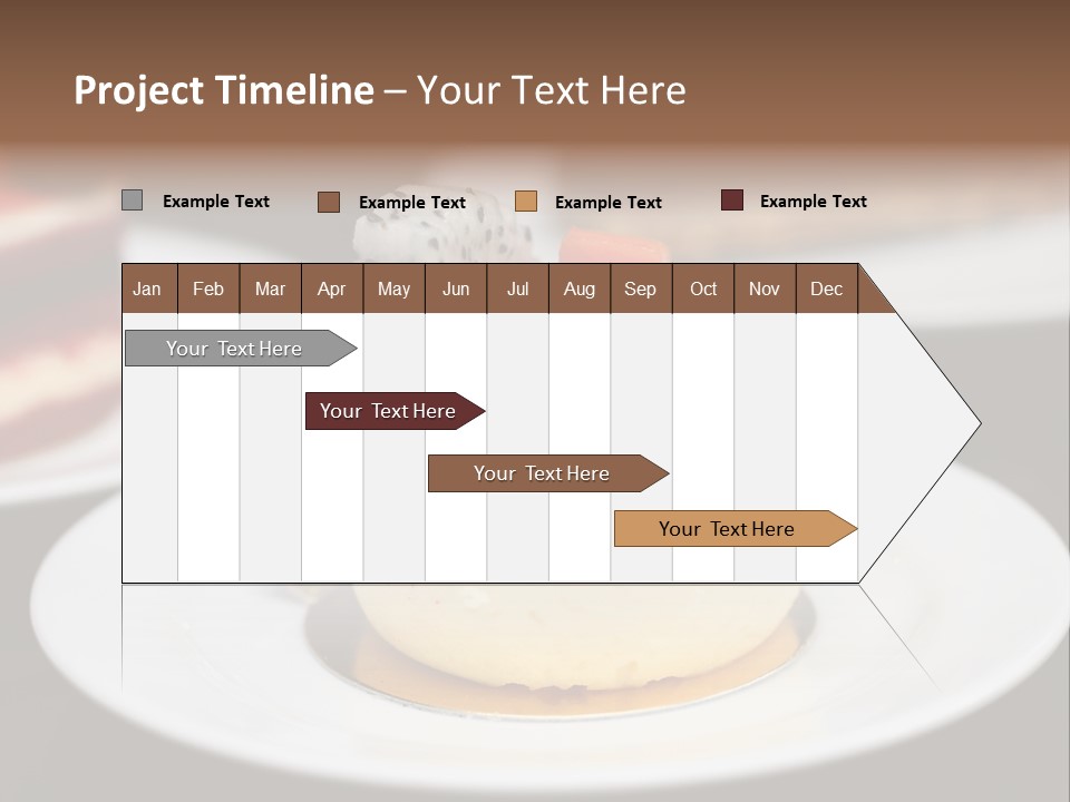 Chocolate Cut Slice PowerPoint Template