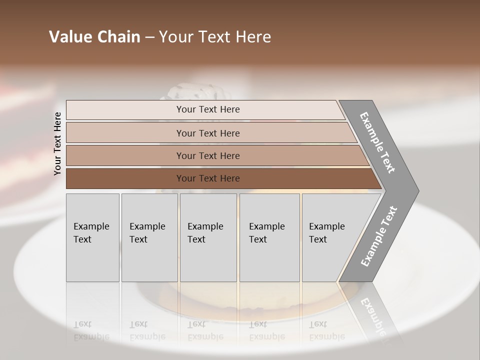 Chocolate Cut Slice PowerPoint Template