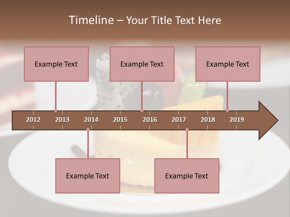 Chocolate Cut Slice PowerPoint Template