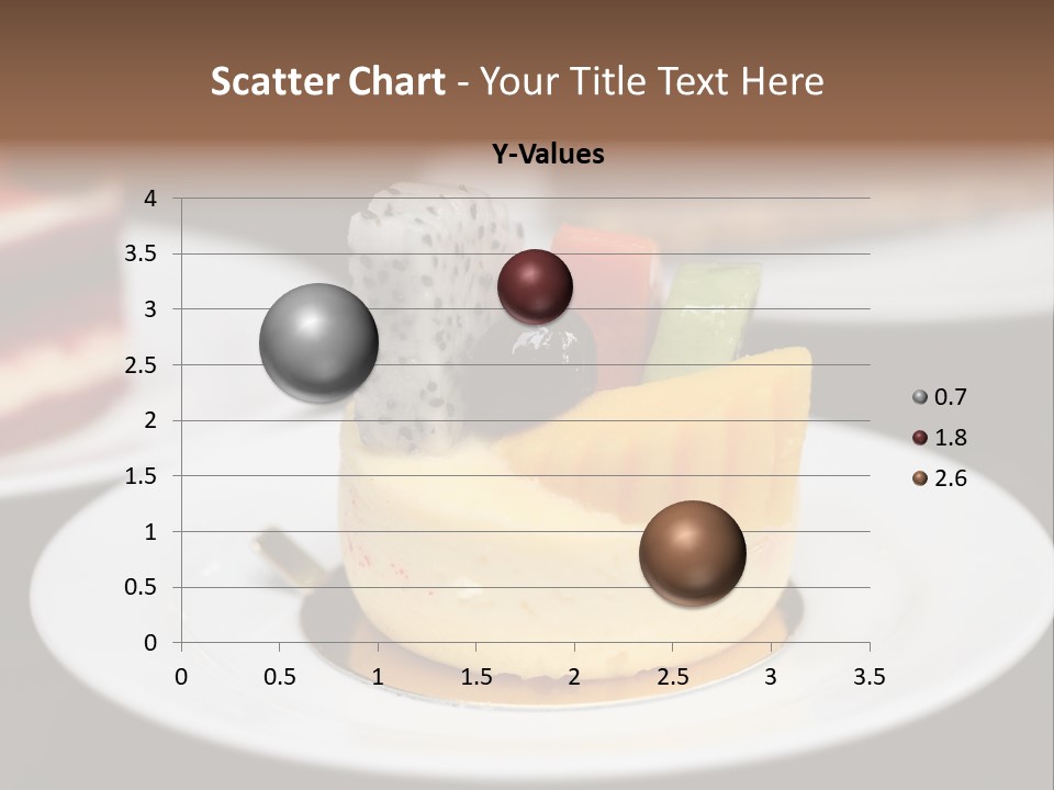 Chocolate Cut Slice PowerPoint Template