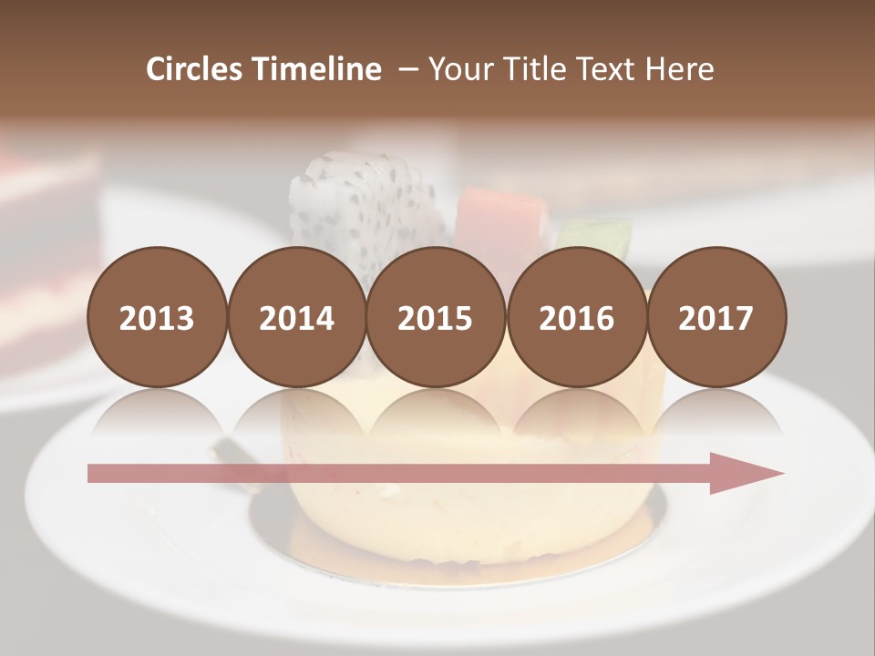 Chocolate Cut Slice PowerPoint Template