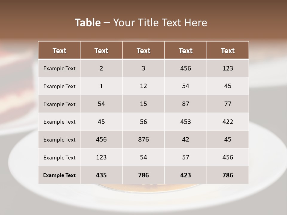 Chocolate Cut Slice PowerPoint Template