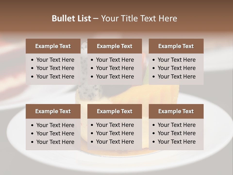 Chocolate Cut Slice PowerPoint Template
