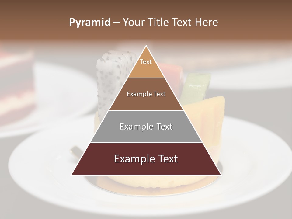 Chocolate Cut Slice PowerPoint Template
